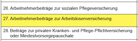 Lohnsteuerbescheinigung zeile 28